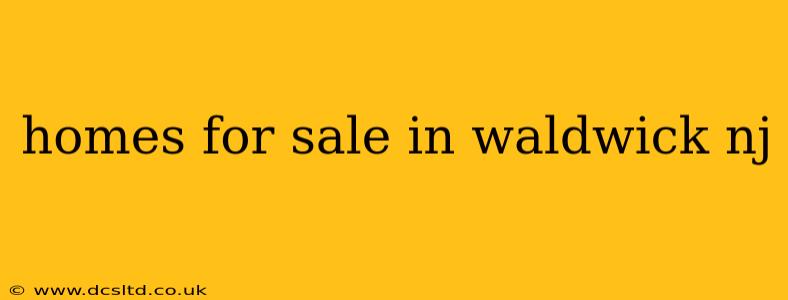 homes for sale in waldwick nj