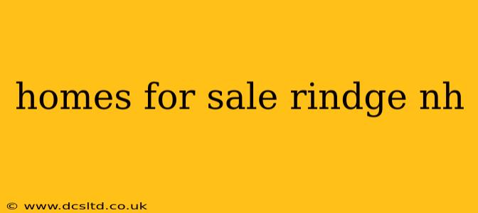 homes for sale rindge nh