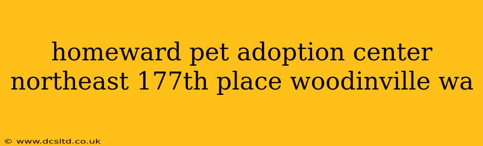 homeward pet adoption center northeast 177th place woodinville wa