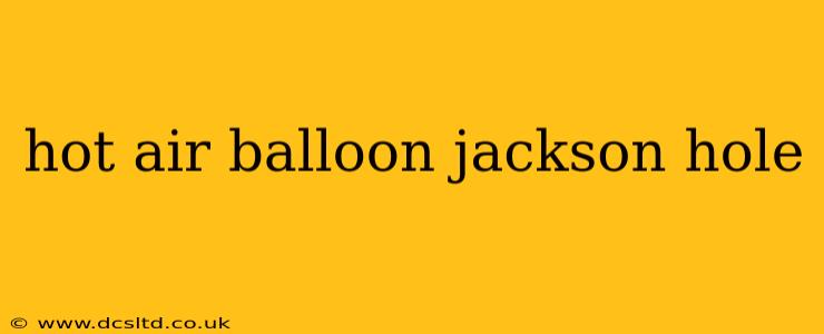 hot air balloon jackson hole