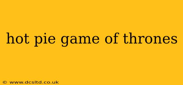 hot pie game of thrones