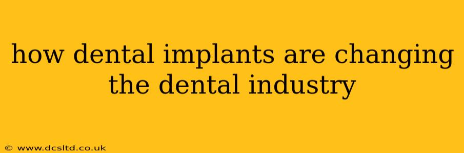how dental implants are changing the dental industry