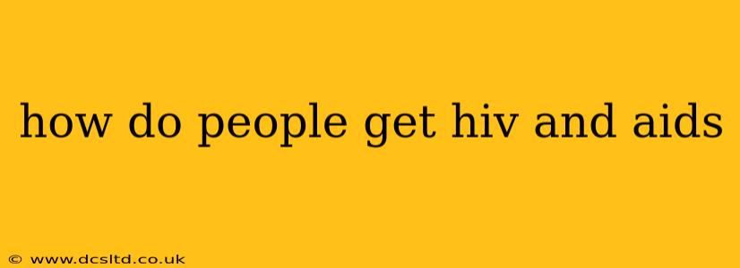 how do people get hiv and aids