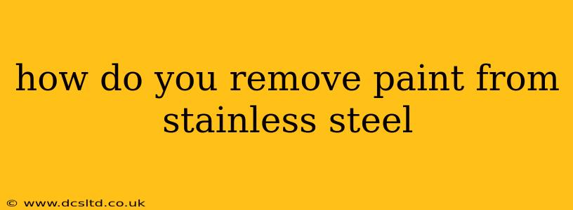 how do you remove paint from stainless steel