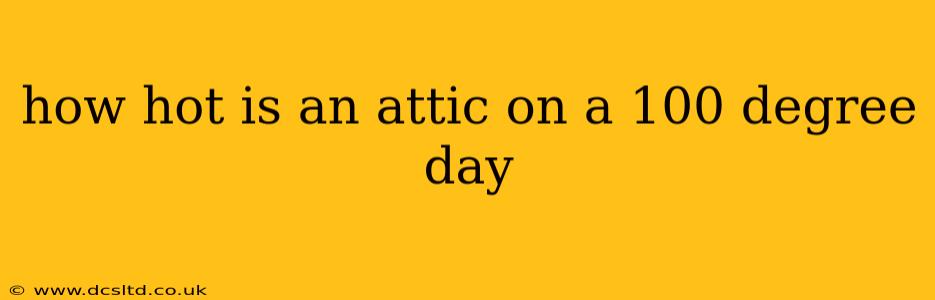 how hot is an attic on a 100 degree day