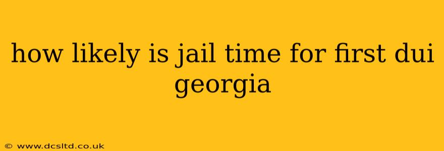 how likely is jail time for first dui georgia
