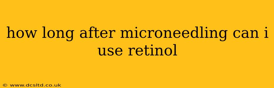 how long after microneedling can i use retinol