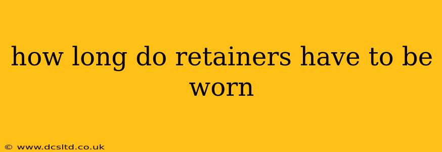 how long do retainers have to be worn