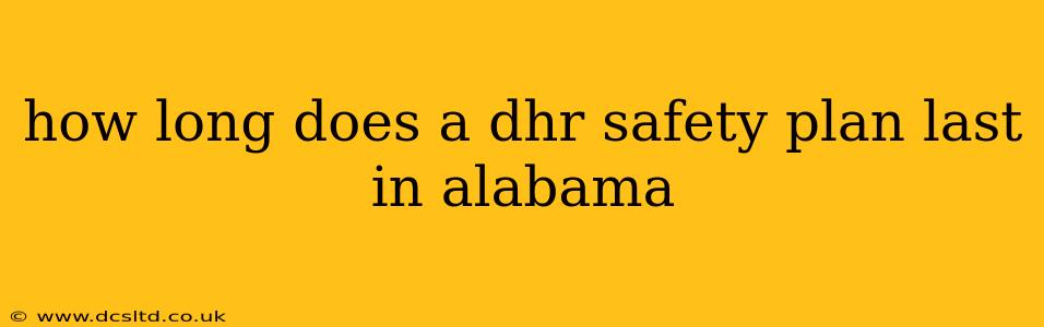 how long does a dhr safety plan last in alabama