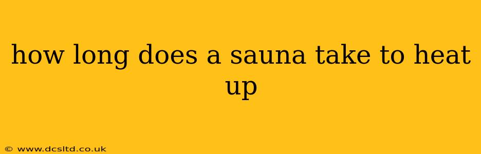 how long does a sauna take to heat up