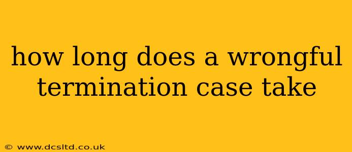 how long does a wrongful termination case take