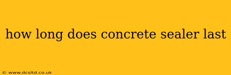 how long does concrete sealer last