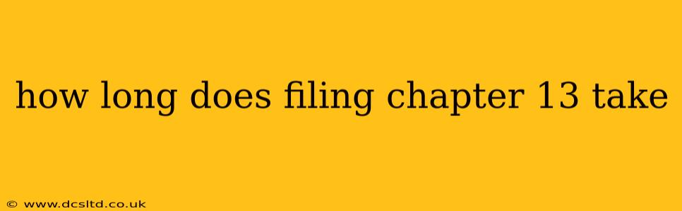 how long does filing chapter 13 take