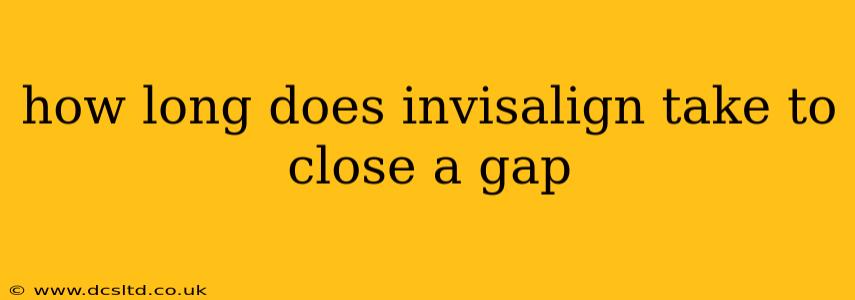 how long does invisalign take to close a gap