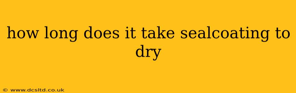 how long does it take sealcoating to dry