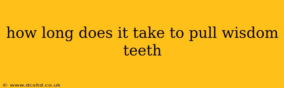 how long does it take to pull wisdom teeth