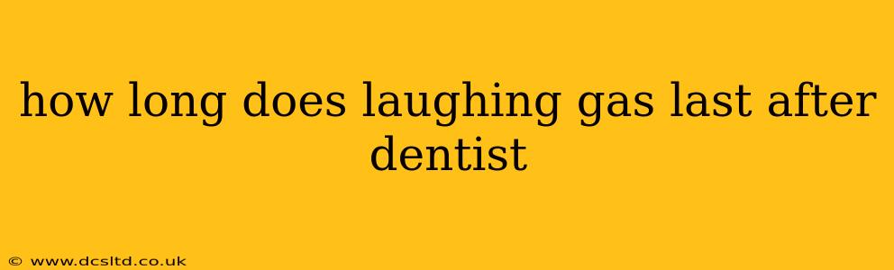 how long does laughing gas last after dentist