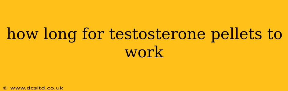how long for testosterone pellets to work