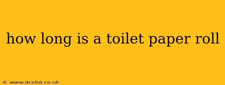 how long is a toilet paper roll