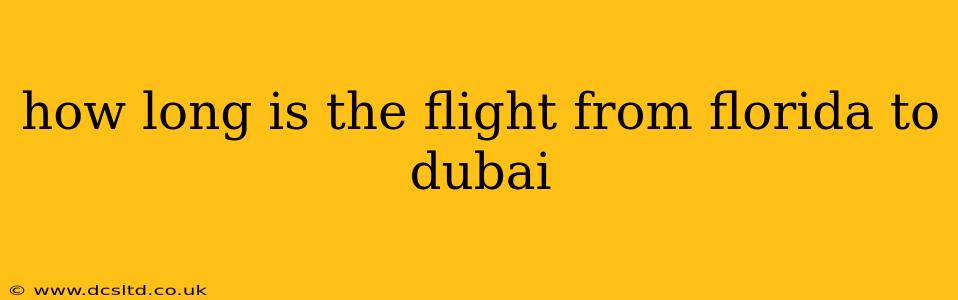 how long is the flight from florida to dubai