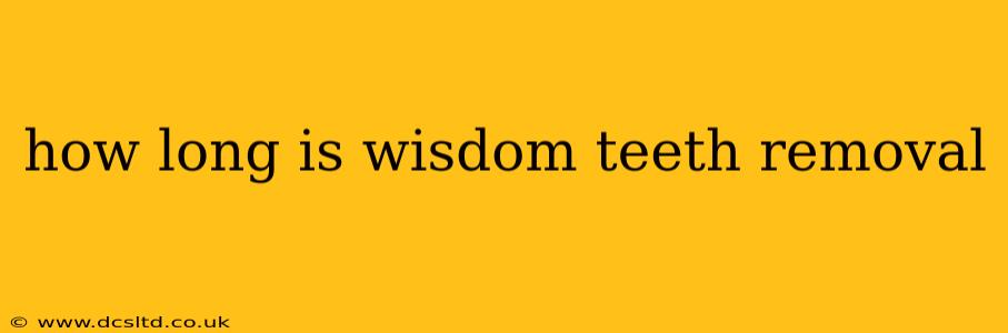 how long is wisdom teeth removal