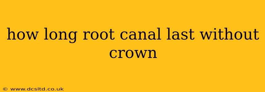 how long root canal last without crown
