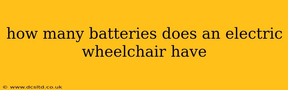 how many batteries does an electric wheelchair have