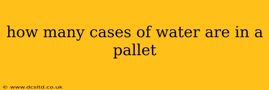 how many cases of water are in a pallet