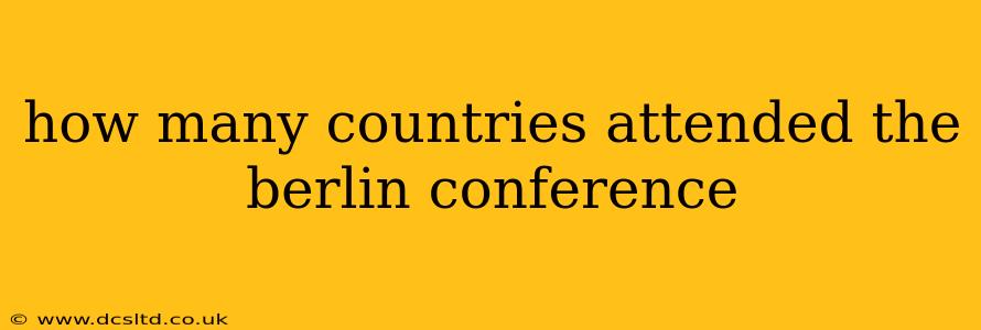how many countries attended the berlin conference