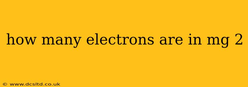 how many electrons are in mg 2