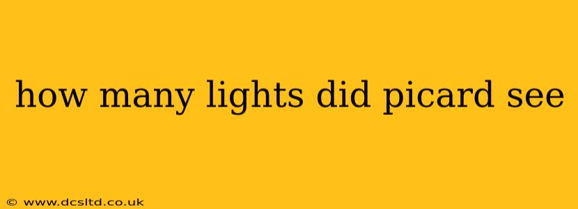 how many lights did picard see