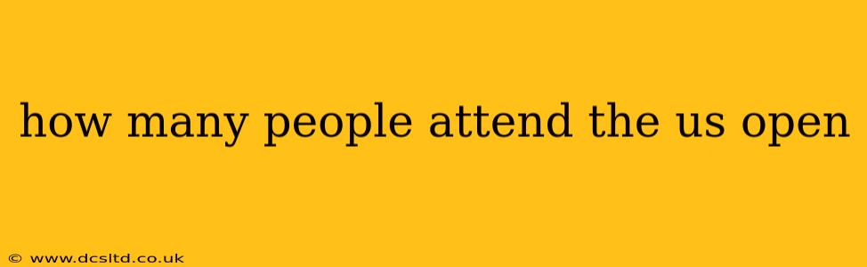 how many people attend the us open