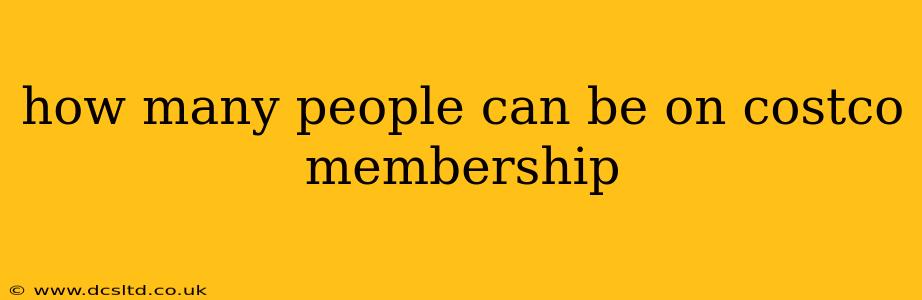 how many people can be on costco membership