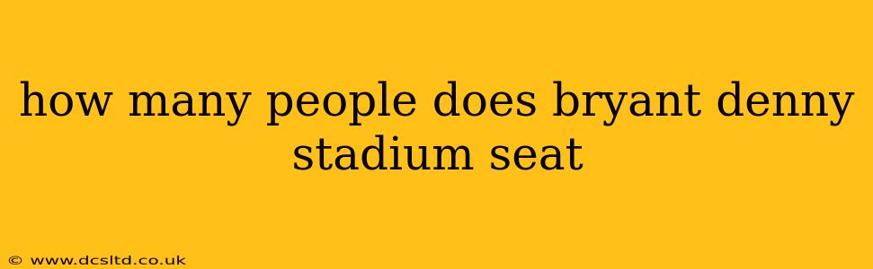 how many people does bryant denny stadium seat