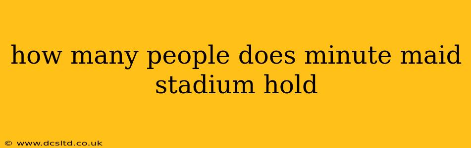how many people does minute maid stadium hold