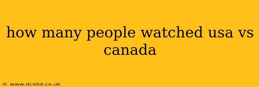 how many people watched usa vs canada