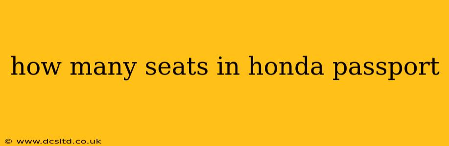 how many seats in honda passport