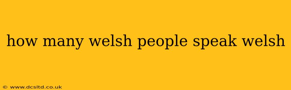 how many welsh people speak welsh