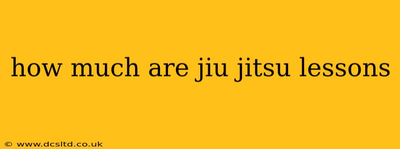 how much are jiu jitsu lessons