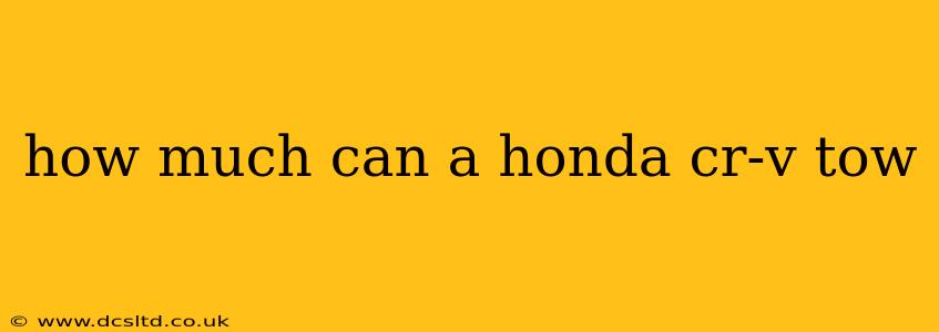 how much can a honda cr-v tow