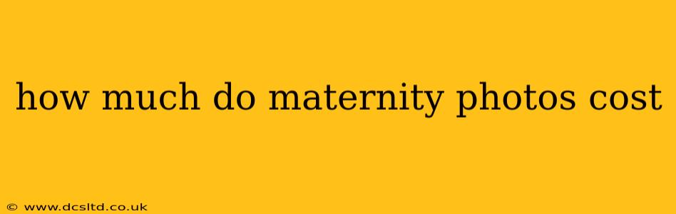 how much do maternity photos cost