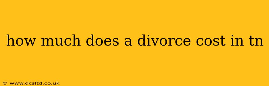 how much does a divorce cost in tn