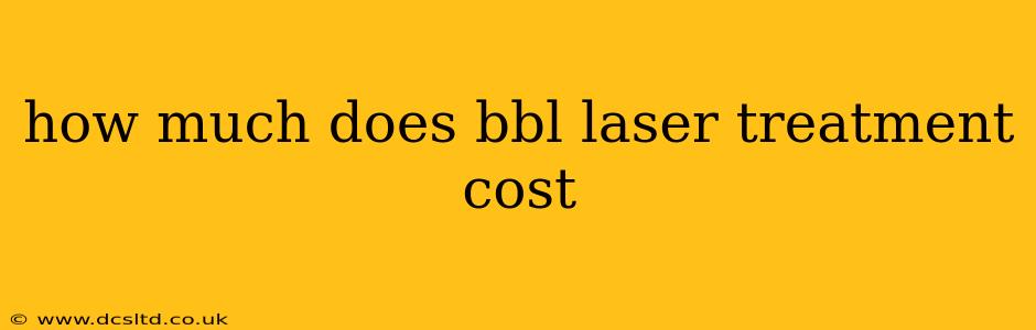 how much does bbl laser treatment cost