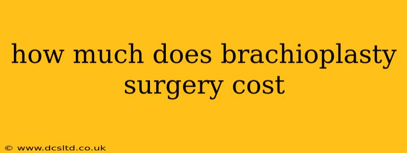 how much does brachioplasty surgery cost