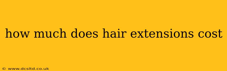 how much does hair extensions cost
