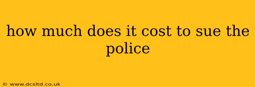 how much does it cost to sue the police