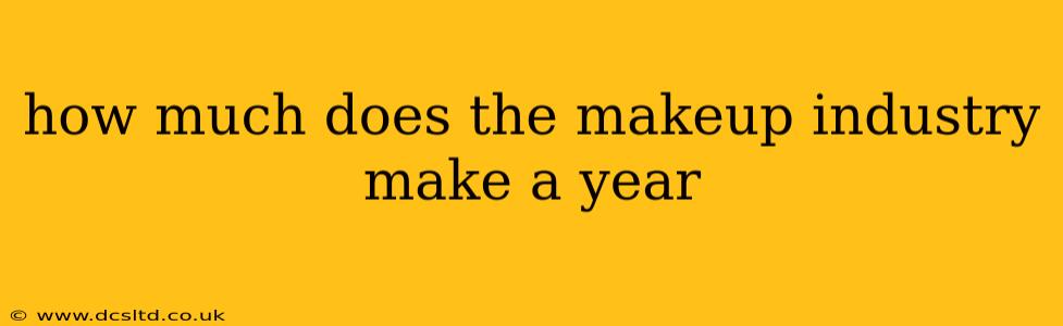 how much does the makeup industry make a year