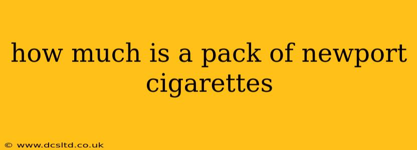 how much is a pack of newport cigarettes
