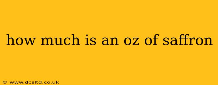 how much is an oz of saffron