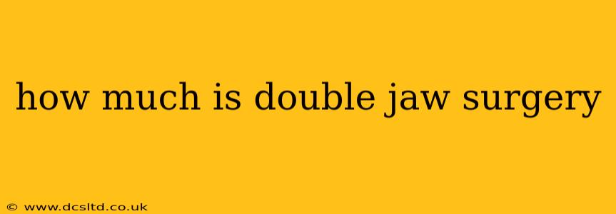 how much is double jaw surgery